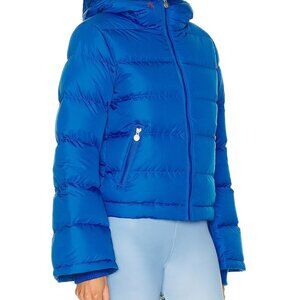 Perfect Moment Polar Flare Down Ski Jacket in Dazzling Blue XS NWT
